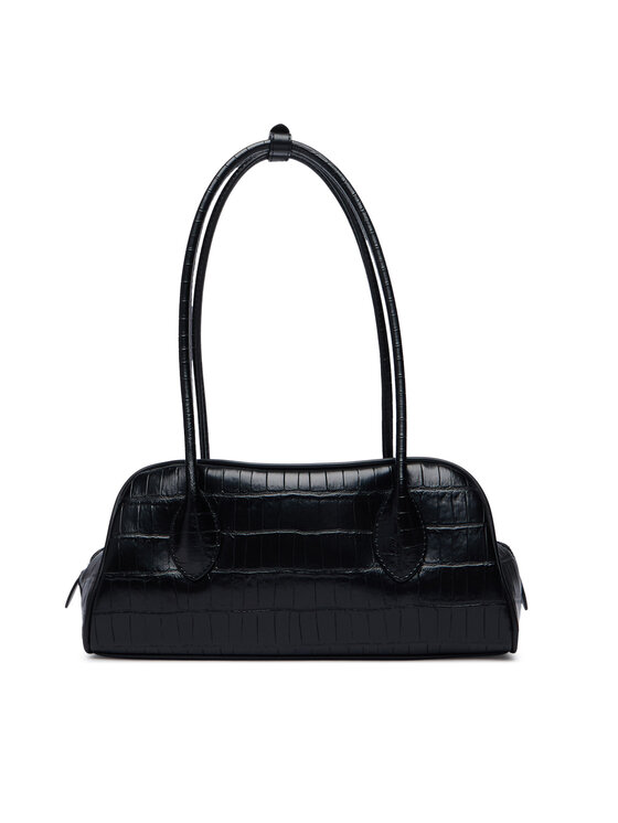 Calvin Klein Calvin Klein Torebka Emblem Trio Croco Shoulder Bag LV04F3780G Czarny