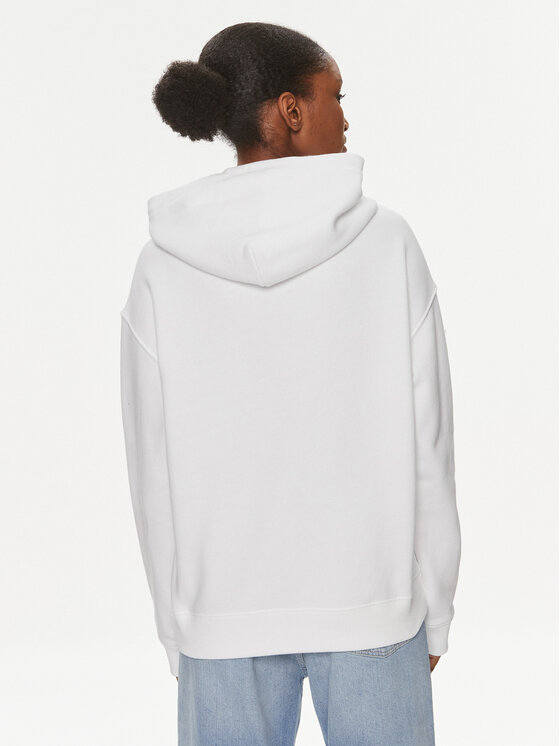 Tommy Jeans Tommy Jeans Felpa DW0DW17792 Bianco Boxy Fit