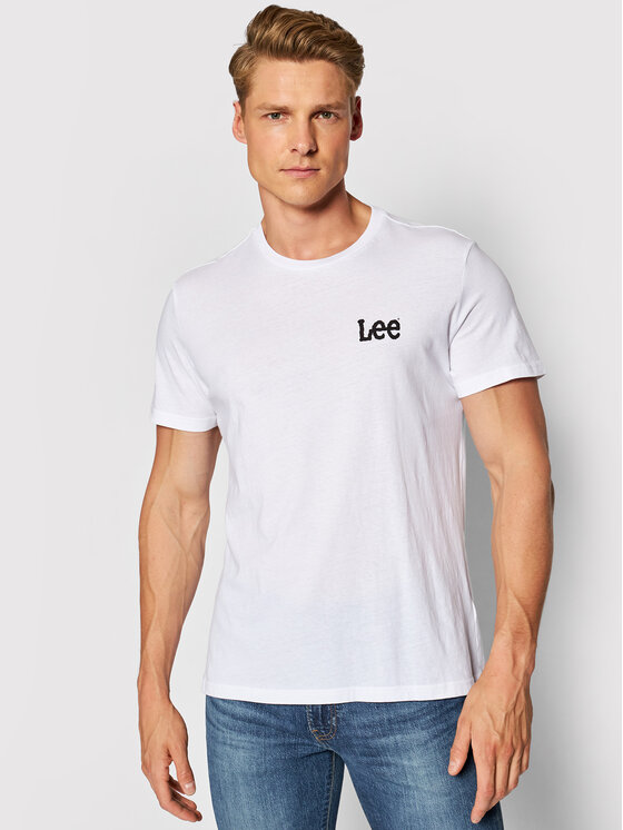 Lee Lee Set di t-shirt Crew Neck Graphic L65RAIKW 112140524 Bianco Slim Fit