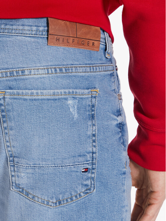 Tommy Hilfiger Tommy Hilfiger Jeans kratke hlače Brooklyn MW0MW31089 Modra Regular Fit