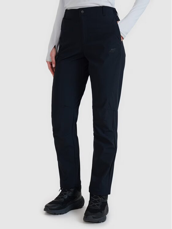 4F 4F Outdoorové nohavice 4FWSS25TFTRF0796-20S Čierna Regular Fit