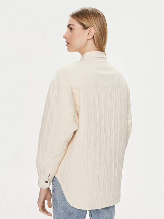 Lee Lee Πουκαμισοτζάκετ 112351125 Κρεμ Relaxed Fit