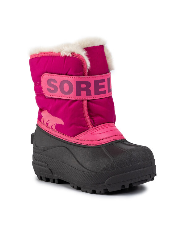 Sorel Sorel Μπότες Χιονιού Childrens Snow Commander NC1960 Ροζ