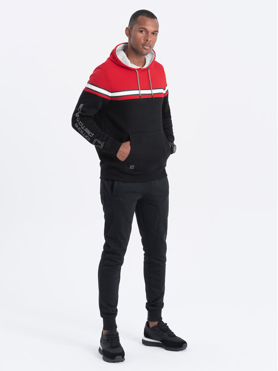 Ombre Ombre Mikina OM-SSNZ-22FW-014 Černá Regular Fit