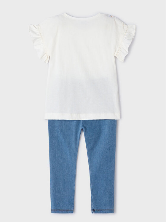 Mayoral Mayoral T-krekla un legingu komplekts 3706 Zils Slim Fit