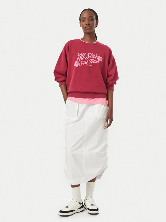 Roxy Roxy Μπλούζα Lineup ERJFT05112 Μπορντό Regular Fit