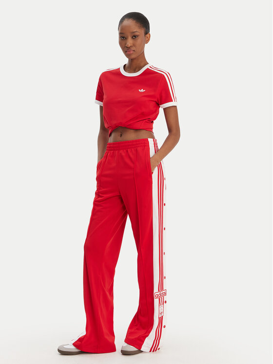 adidas adidas T-särk 3-Stripes KD3676 Punane Slim Fit