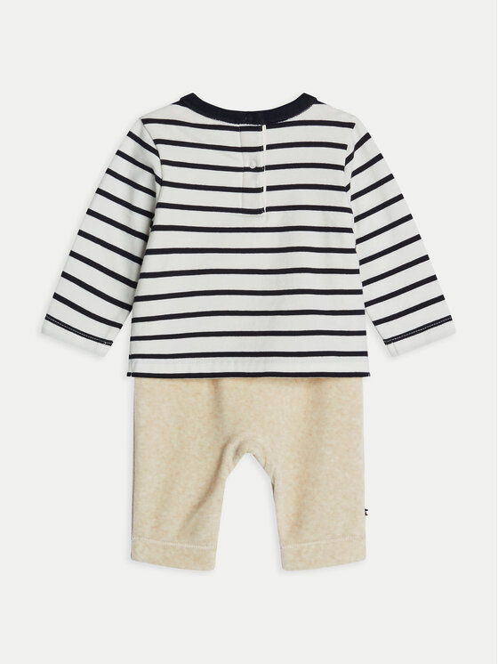 Tommy Hilfiger Tommy Hilfiger Kinderset Nautical Stripe Mixed 1 Piece KN0KN01938 Weiß Regular Fit