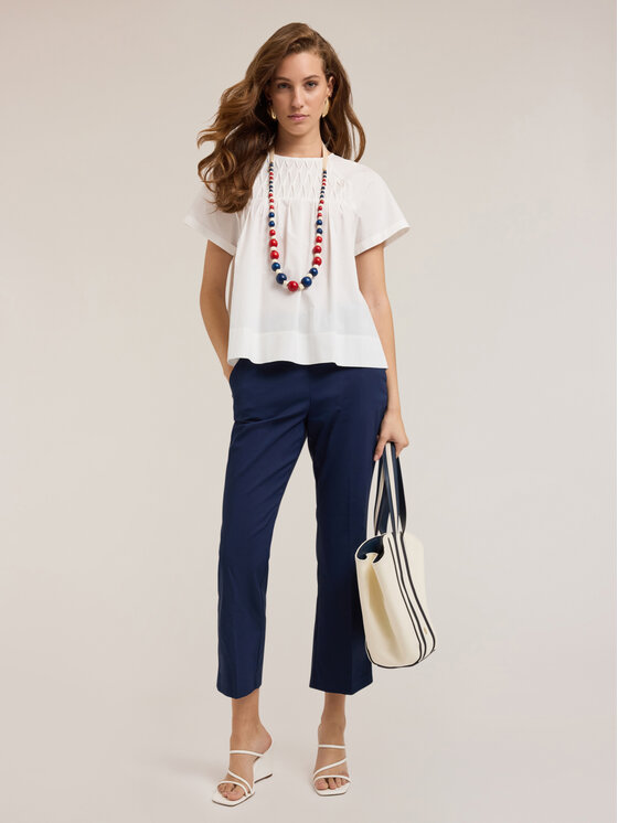 Motivi Motivi Pantaloni di tessuto P036Q104342N034 Blu Flare Fit