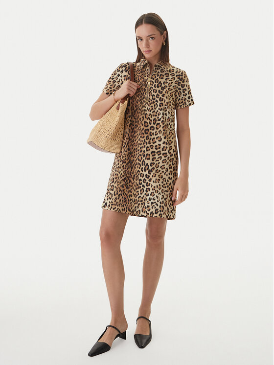 LOLA CASADEMUNT LOLA CASADEMUNT Повсякденна сукня LS2616134 Коричневий Loose Fit