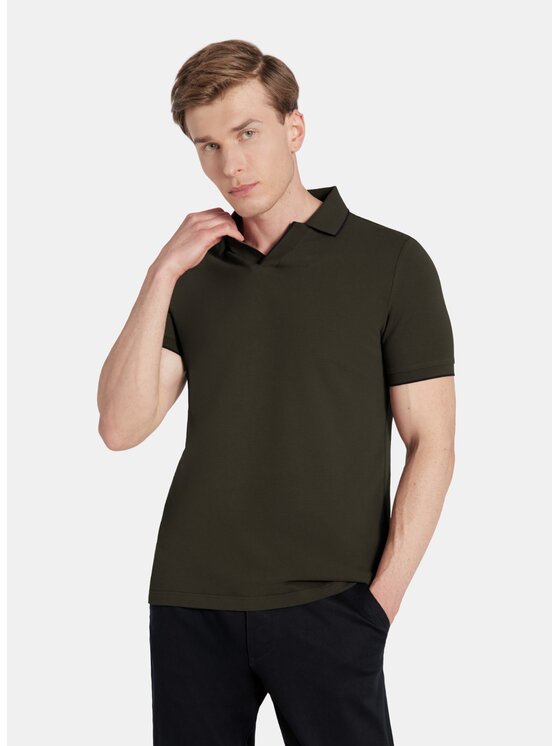 Pako Lorente Pako Lorente Polo P25WF-TX-002 Zielony Classic Fit