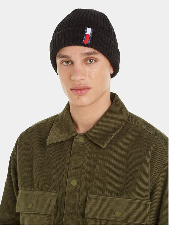 Tommy Jeans Kapa Im Tju Unisex Beanie AU0AU01808 Crna