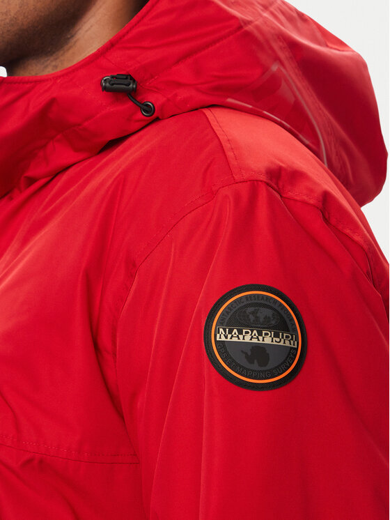 Napapijri Napapijri Anorak Rainforest Next NP0A4IB9 Dunkelrot Regular Fit