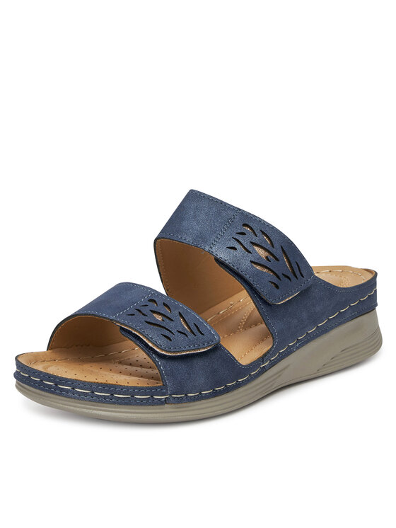 Clara Barson Clara Barson Pantoletten WYL05010-11 Blau