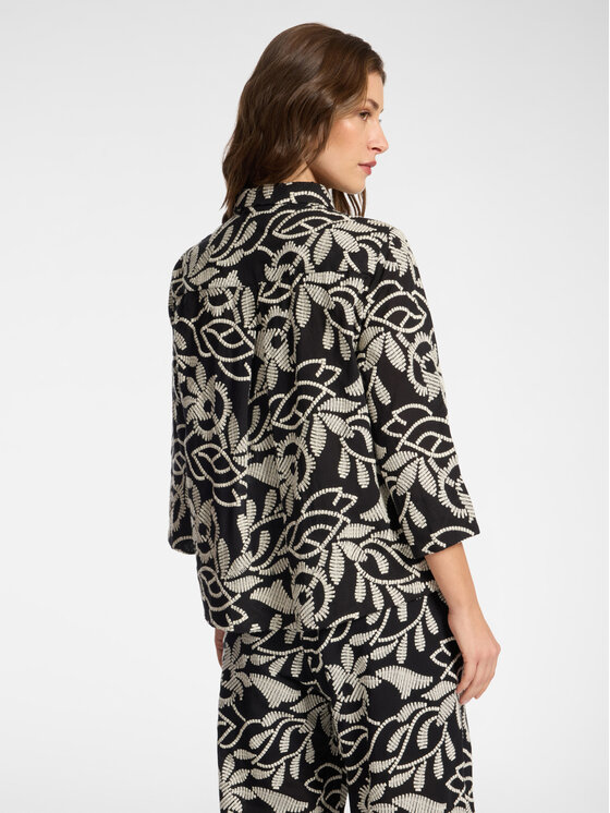 Elena Mirò Elena Mirò Koszula 5012P000321N001 Czarny Boxy Fit
