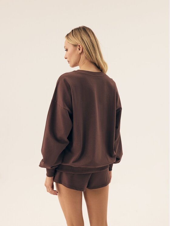 Esotiq Esotiq Bluza 42564 Brązowy Basic Fit