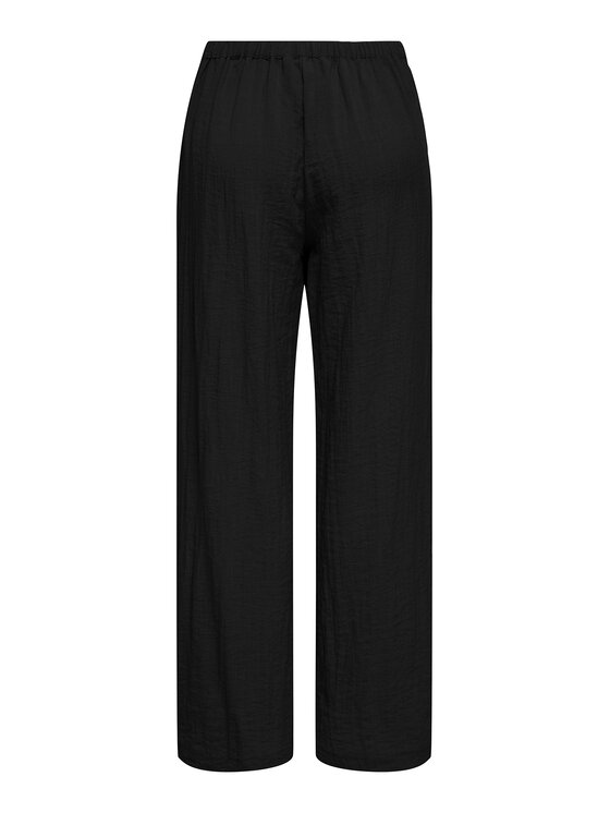 ONLY ONLY Medžiaginės kelnės Lita 15370273 Juoda Relaxed Fit