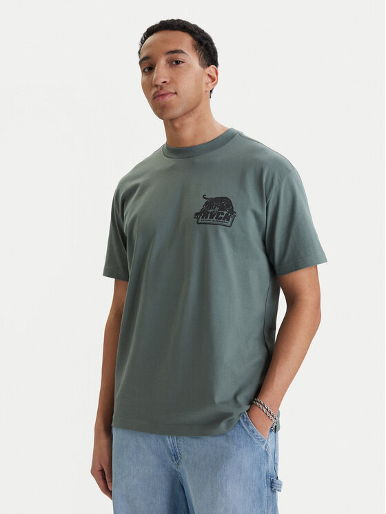 RVCA RVCA Póló Penstation EVYZT00280 Zöld Relaxed Fit