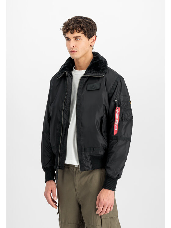 Alpha Industries Alpha Industries Kurtka bomber B-15 III TT Two Tone Bomber Jacket Czarny Regular Fit