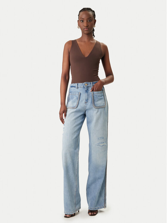 Just Cavalli Just Cavalli Farmer 80PAB5T3 CDWCD Kék Straight Fit