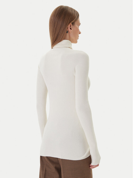 Kontatto Kontatto Rollkragenpullover 3M0817C Écru Regular Fit