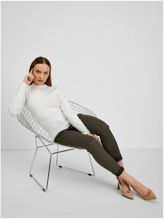 Orsay Orsay Sweter 507491-001000__XS Biały Regular Fit