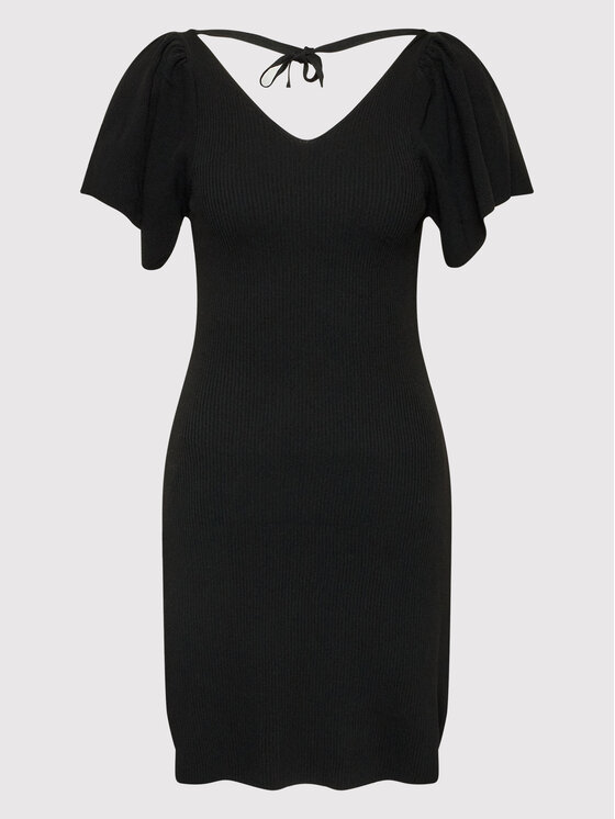 ONLY ONLY Rochie tricotată Leelo 15268705 Negru Regular Fit