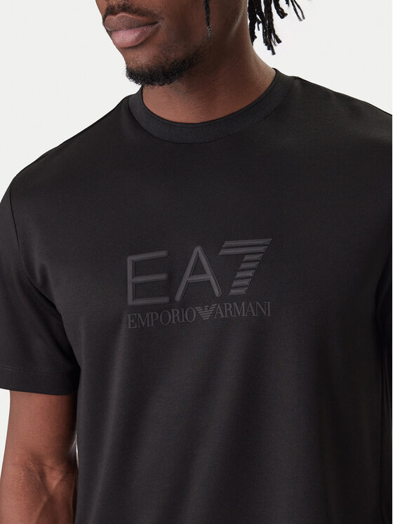 EA7 Emporio Armani EA7 Emporio Armani Tričko 7M001358 AF13862 UC001 Čierna Slim Fit