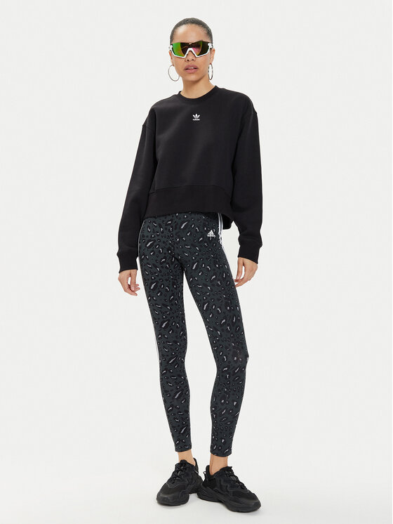 adidas adidas Majica dugih rukava adicolor Essentials IA6504 Crna Relaxed Fit