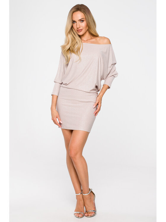 Made of Emotion Made of Emotion Vestito da giorno M723 Beige Premium Fit