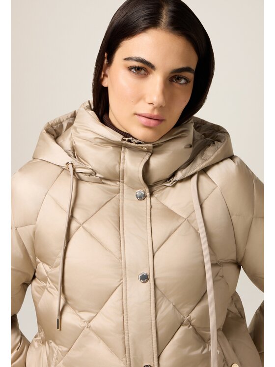 Oltre Oltre Kurtka puchowa F812J000196N002 Écru Boxy Fit