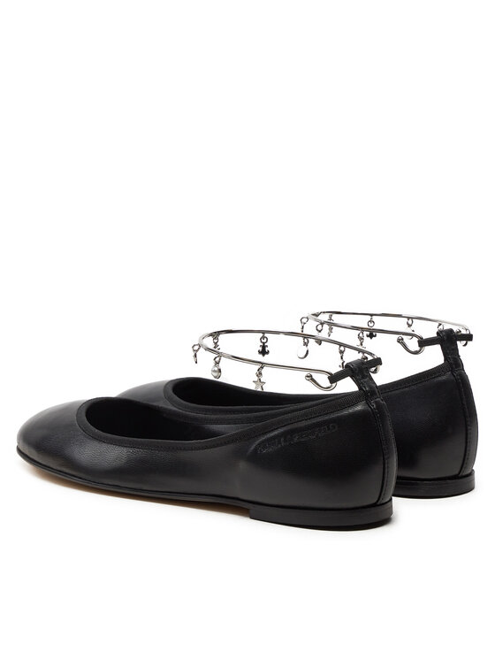 KARL LAGERFELD KARL LAGERFELD Baleríny Karo KL40124 Čierna