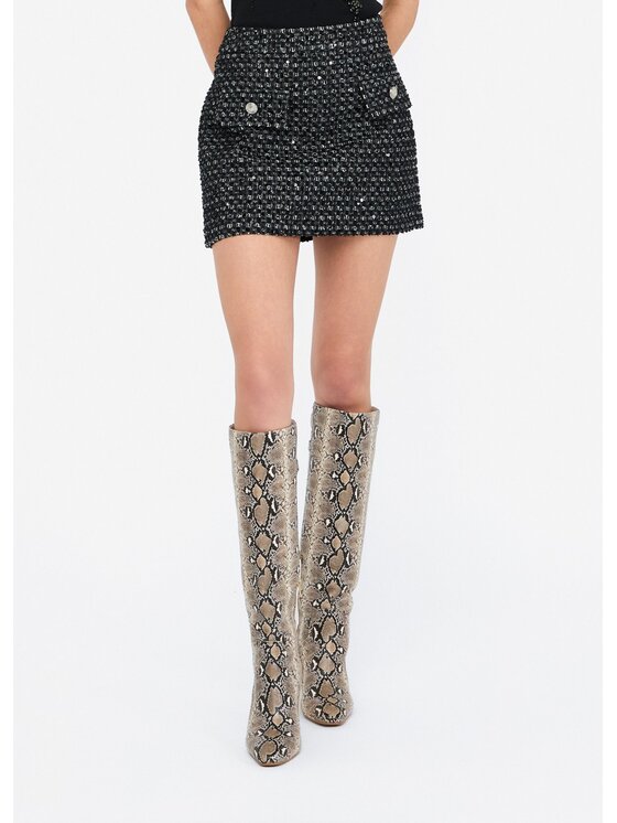 Liu Jo Liu Jo Minigonna UF5146D026722222 Nero Regular Fit