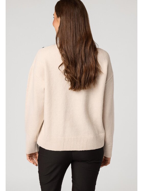 QUIOSQUE QUIOSQUE Sweter Quiosque 6VS012102 Beżowy Regular Fit