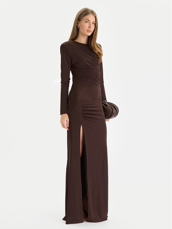 Gaudi Gaudi Официална рокля 521FD14008 Кафяв Slim Fit