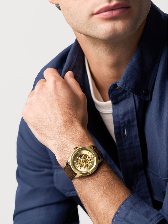 Fossil Fossil Часовник Fossil Heritage ME3279 Кафяв