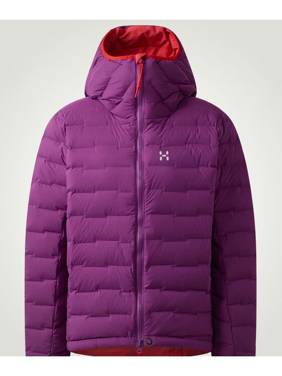 Haglöfs Haglöfs Kurtka puchowa Spitz Down Hood Women Fioletowy Regular Fit