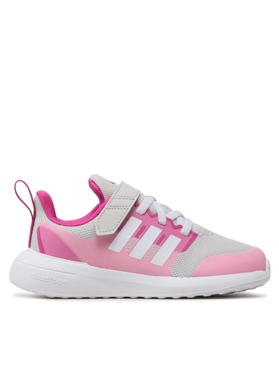 adidas Snīkeri Fortarun 2.0 Cloudfoam Sport Running Elastic Lace Top Strap Shoes HR0281 Pelēks