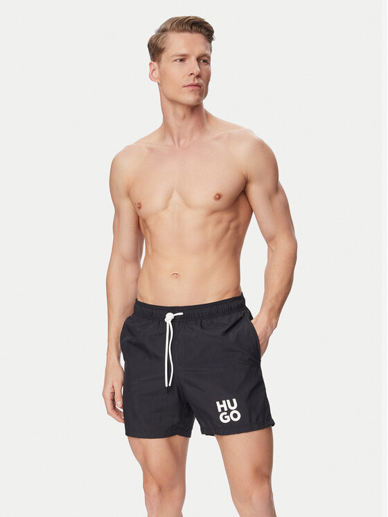 HUGO HUGO Plaukimo šortai Paolo 50545464 Juoda Regular Fit