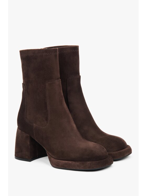 Estro Estro Μποτάκια ER00118410 Καφέ