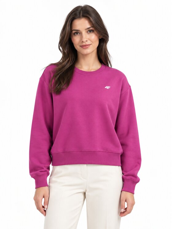 4F 4F Bluza 4FWAW26TSWSF2672-54S Różowy Regular Fit