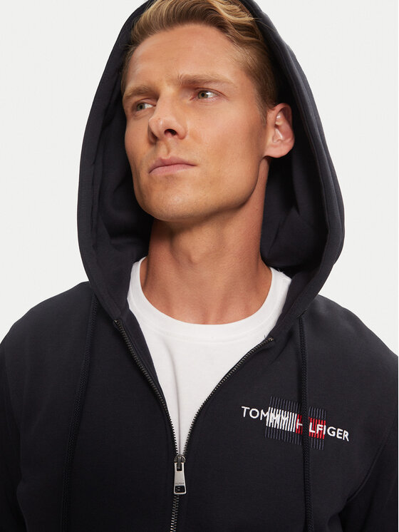 Tommy Hilfiger Tommy Hilfiger Pulóver Flag Embro MW0MW35540 Sötétkék Regular Fit
