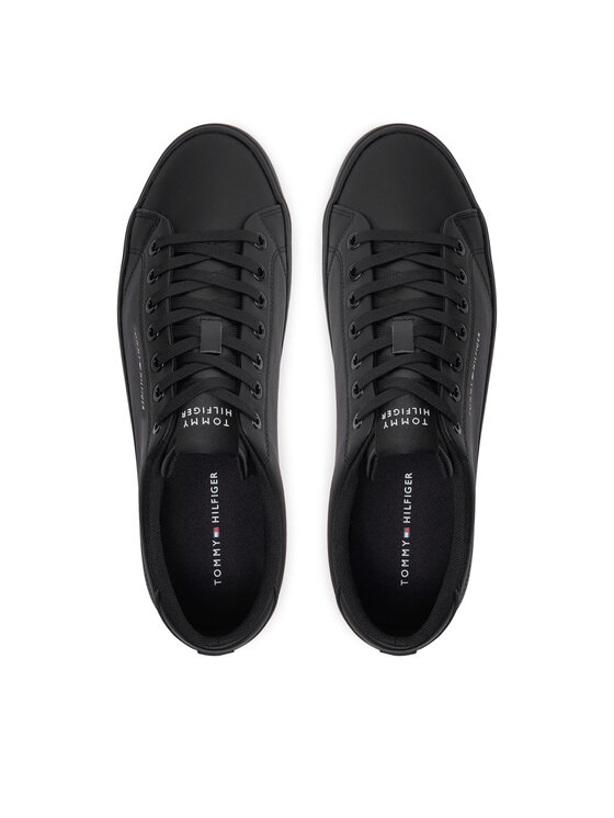 Tommy Hilfiger Tommy Hilfiger Снікерcи Th Hi Vulc Core Low Leather FM0FM05041 Чорний