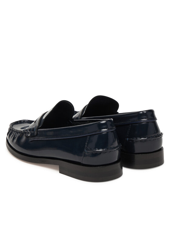 Tommy Hilfiger Tommy Hilfiger Mocassini Hilfiger Penny Abrasivato FW0FW09323 Blu scuro