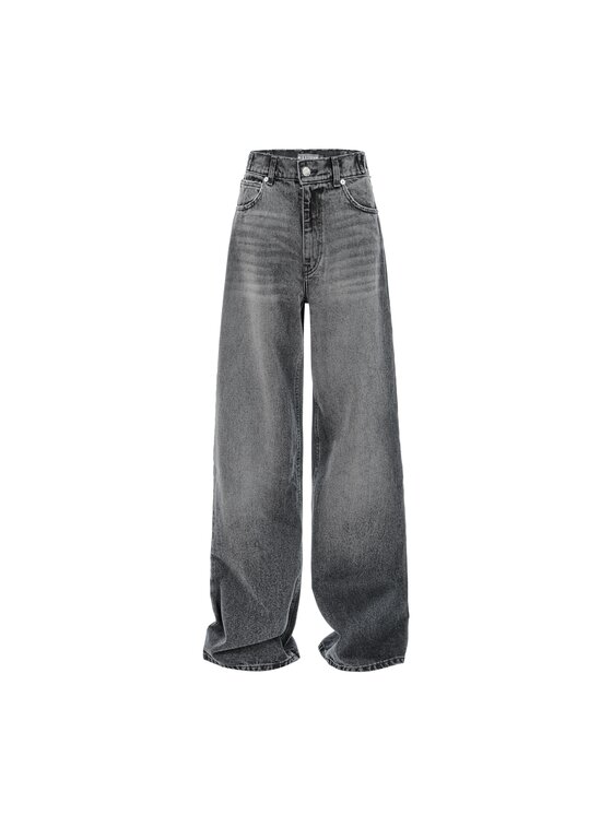 Spodnie damskie MissDenim, Rozmiar M, Szare, Baggy Fit