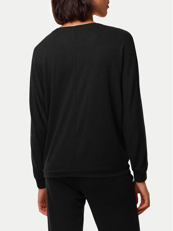 Triumph Triumph Pižamos marškinėliai Cozy Comfort 10216538 Juoda Regular Fit