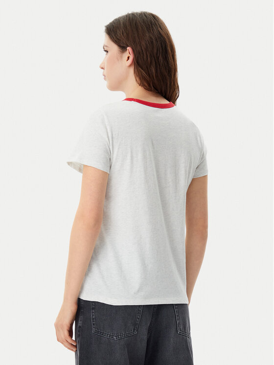 Gap Gap Тишърт 723653-06 Сив Regular Fit