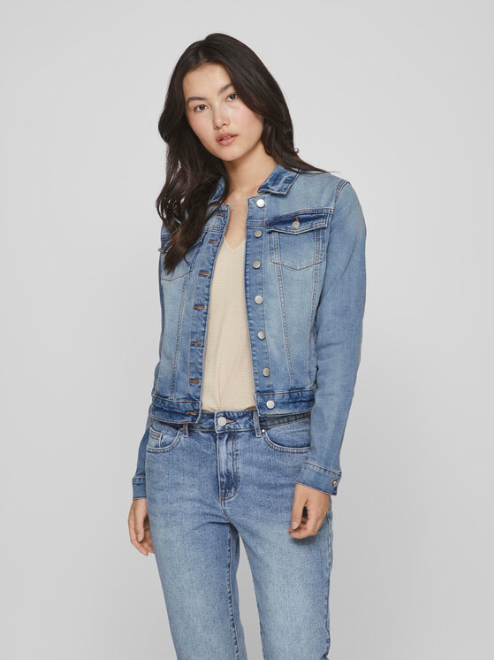 Vila Vila Jeansjacke Show 14088911 Blau Regular Fit