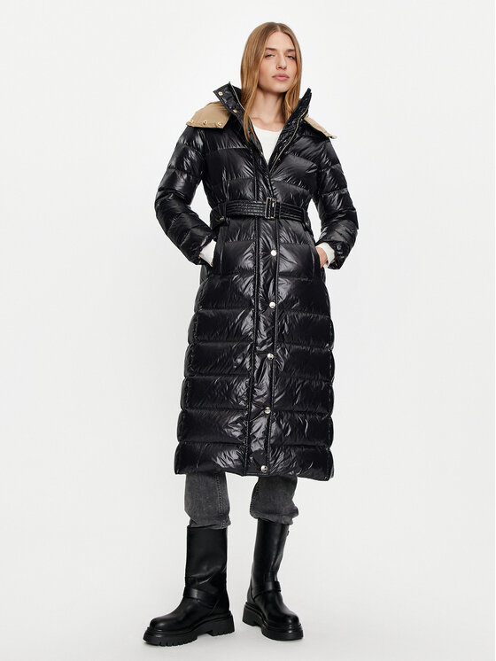 Liu Jo Liu Jo Pūkinė striukė WF4167 T2709 Juoda Regular Fit