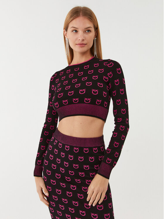 PINKO Pinko Svetr 101561 A112 Černá Regular Fit